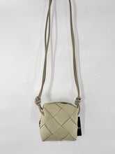 Load image into Gallery viewer, Custom woven leather crossbody cassette bag