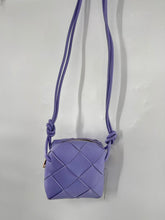 Load image into Gallery viewer, Custom woven leather crossbody cassette bag