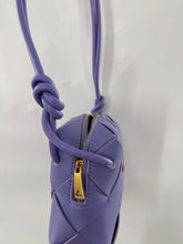 Load image into Gallery viewer, Custom woven leather crossbody cassette bag