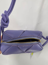 Load image into Gallery viewer, Custom woven leather crossbody cassette bag