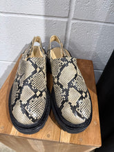 Load image into Gallery viewer, Poppy Barley snake print sling back clogs
