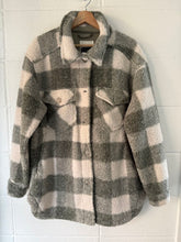 Load image into Gallery viewer, Gentle Fawn plaid shacket teddy style