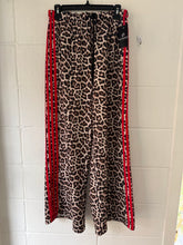 Load image into Gallery viewer, Joyna Leopard Track Pants with Tuxedo Stripes