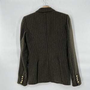 Smythe wool green pin stripe blazer