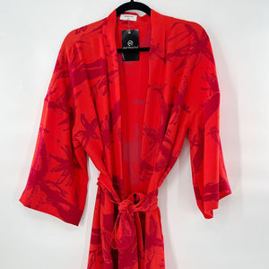 Aritzia Babaton orange/pink robe