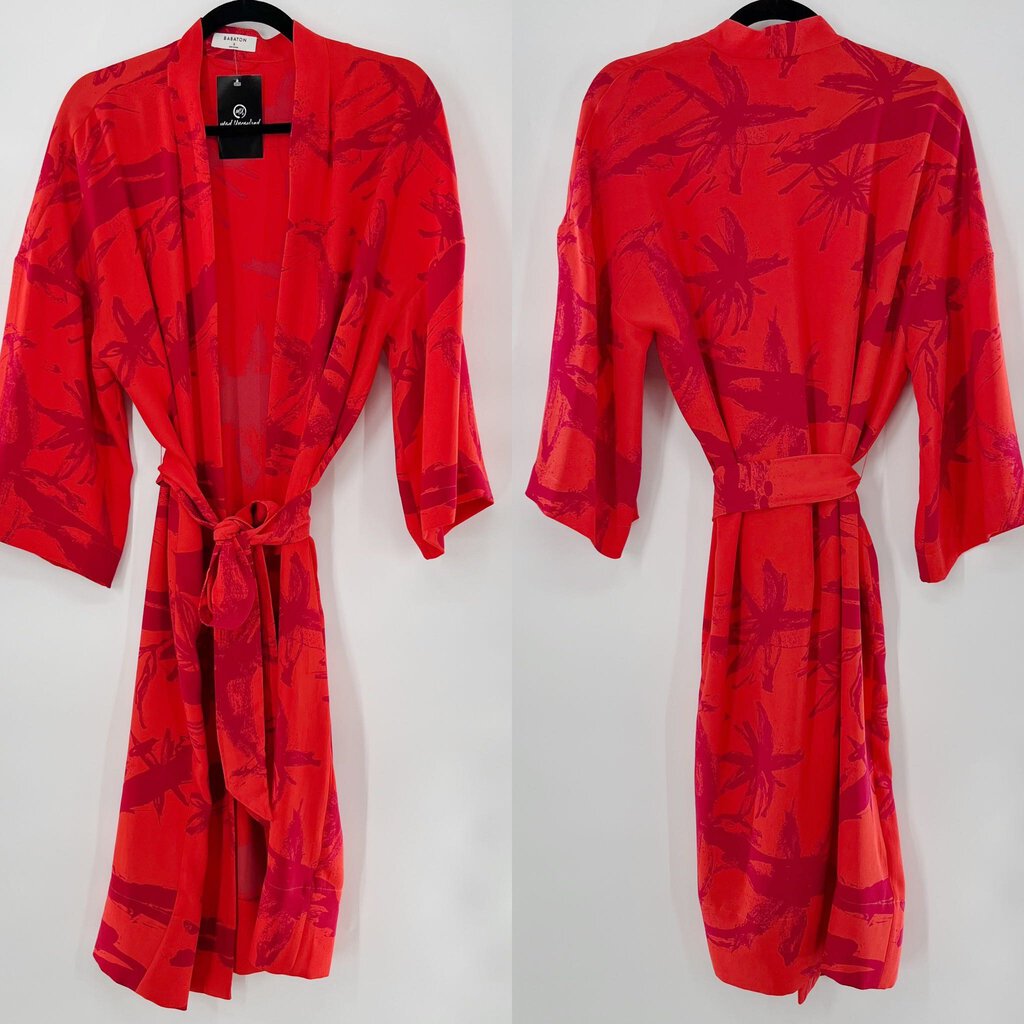 Aritzia Babaton orange/pink robe