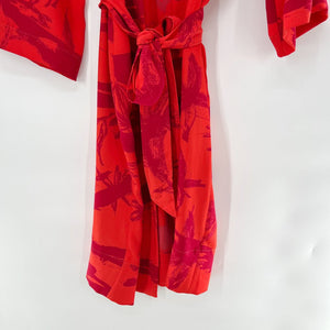 Aritzia Babaton orange/pink robe