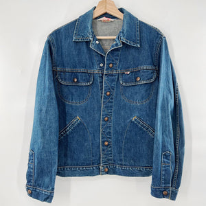 Vintage GWG 80's Bum Jean jacket dark wash