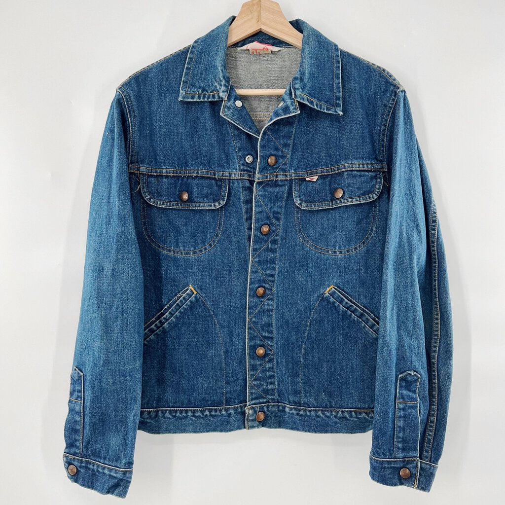 Vintage GWG 80's Bum Jean jacket dark wash