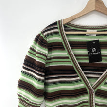Load image into Gallery viewer, Aritzia Wilfred striped cropped cardigan