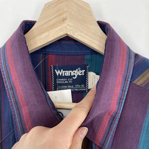Vintage 90's Wrangler striped button down shirt